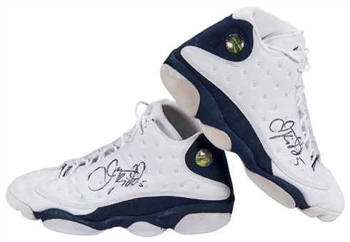 2004 Jason Kidd Game Used & Signed New Jersey Nets Jordan Sneakers (Player LOA & JSA)